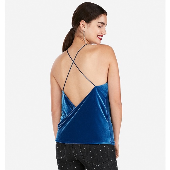 Velvet surplice back cami - NWOT - Picture 2 of 7